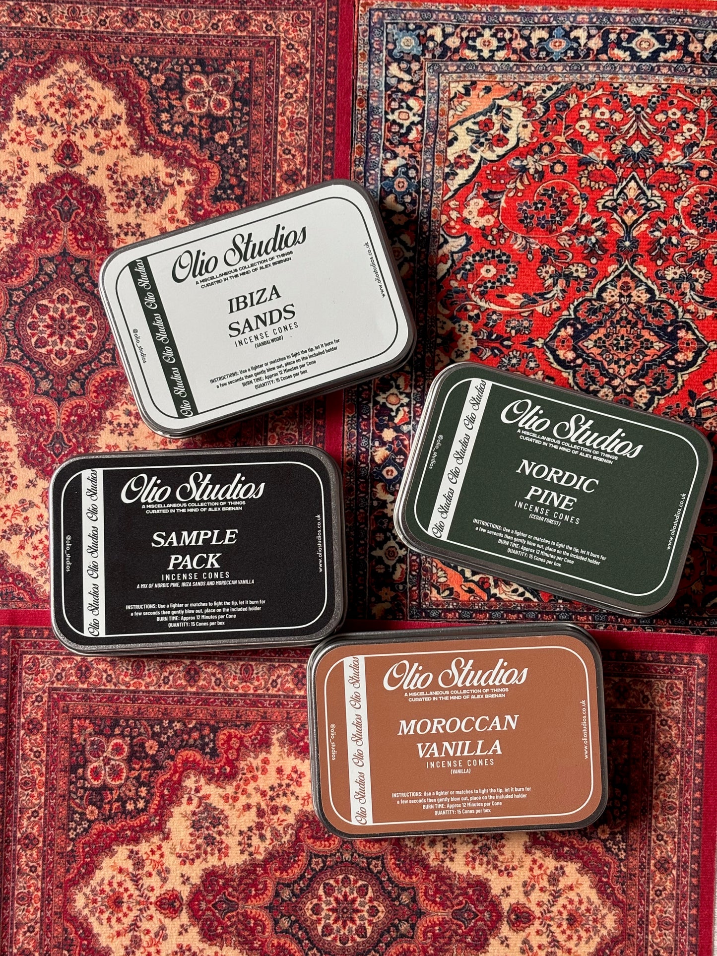 olio studios incense cones