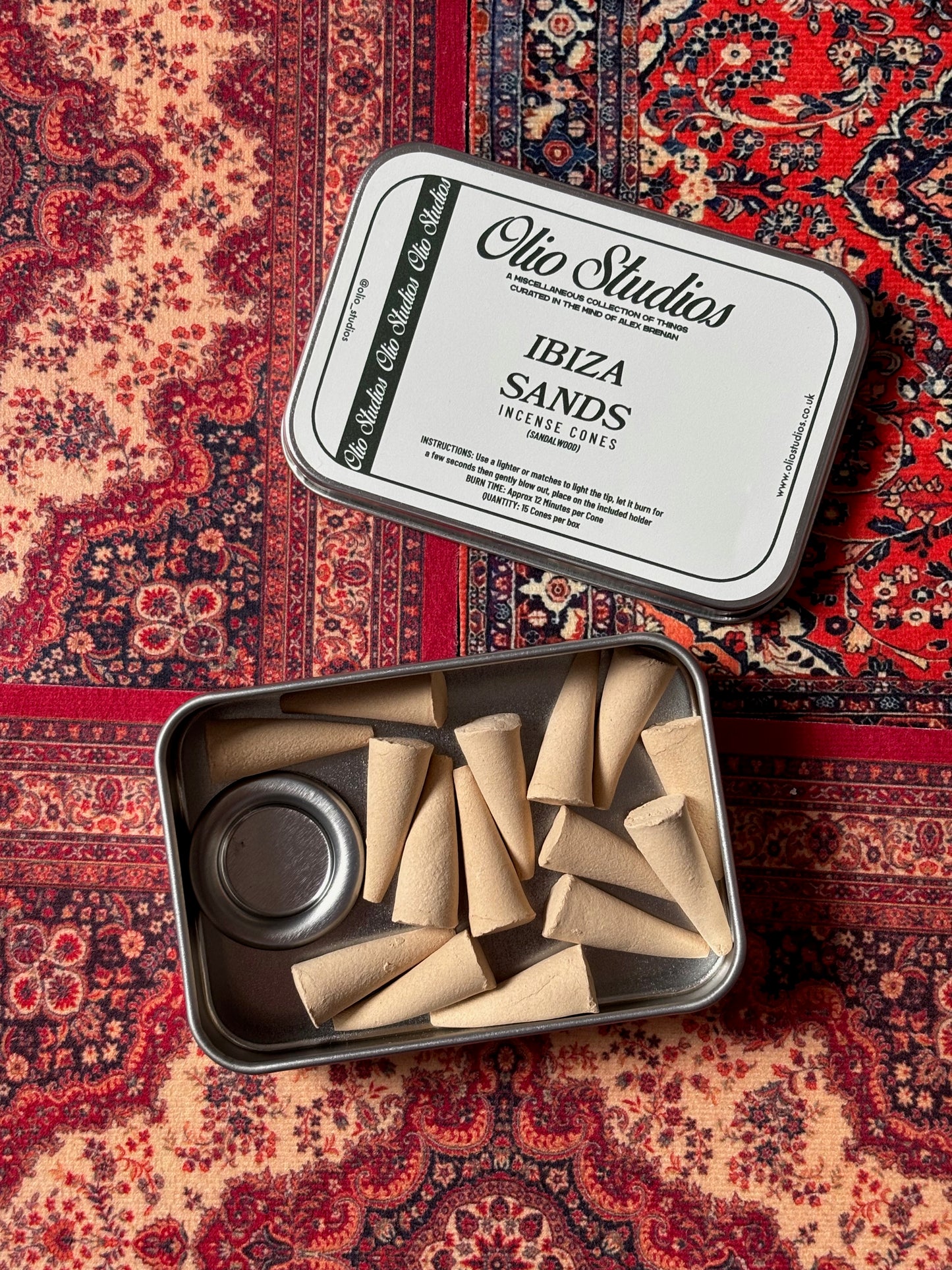olio studios incense cones