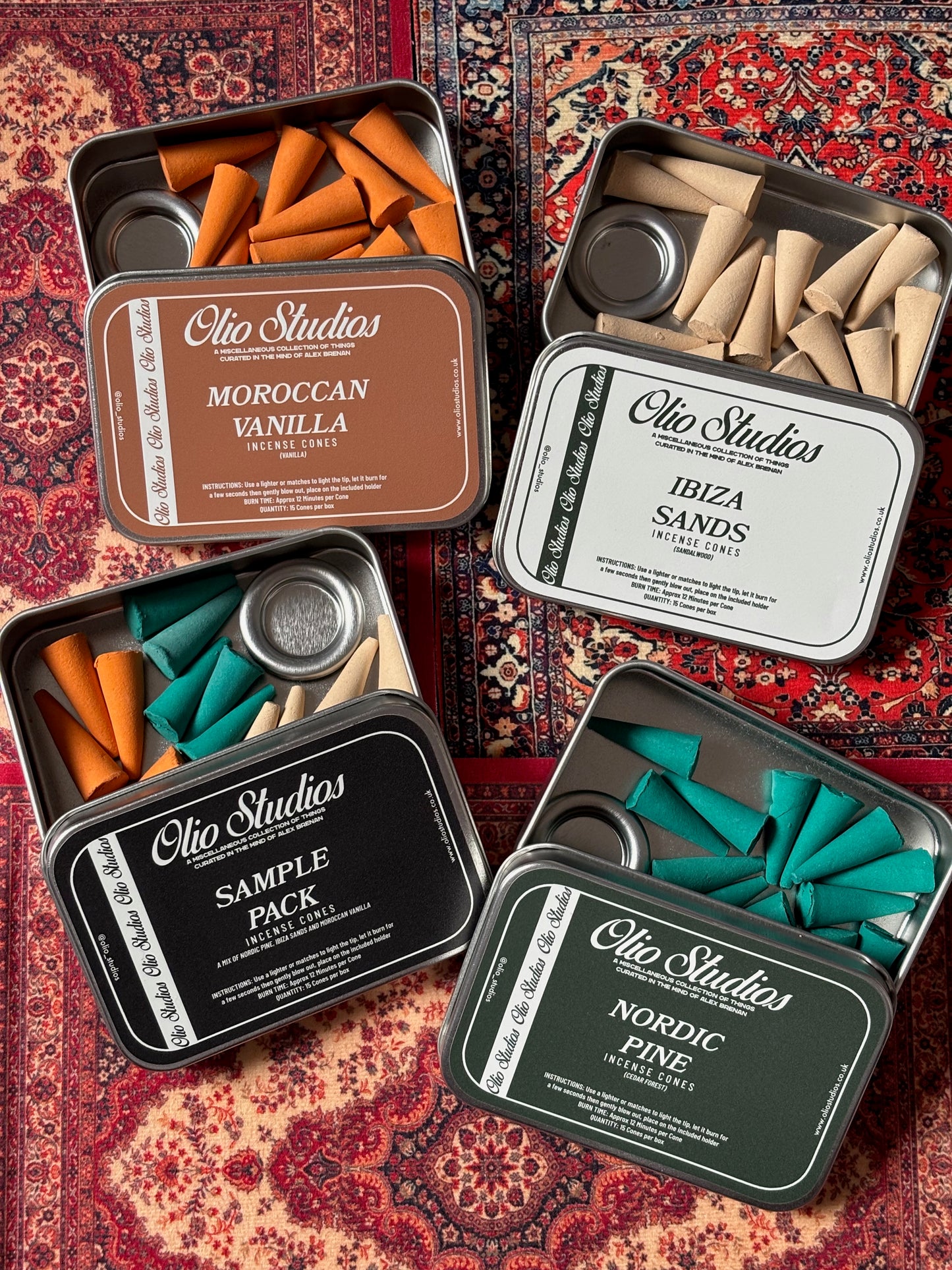 olio studios incense cones