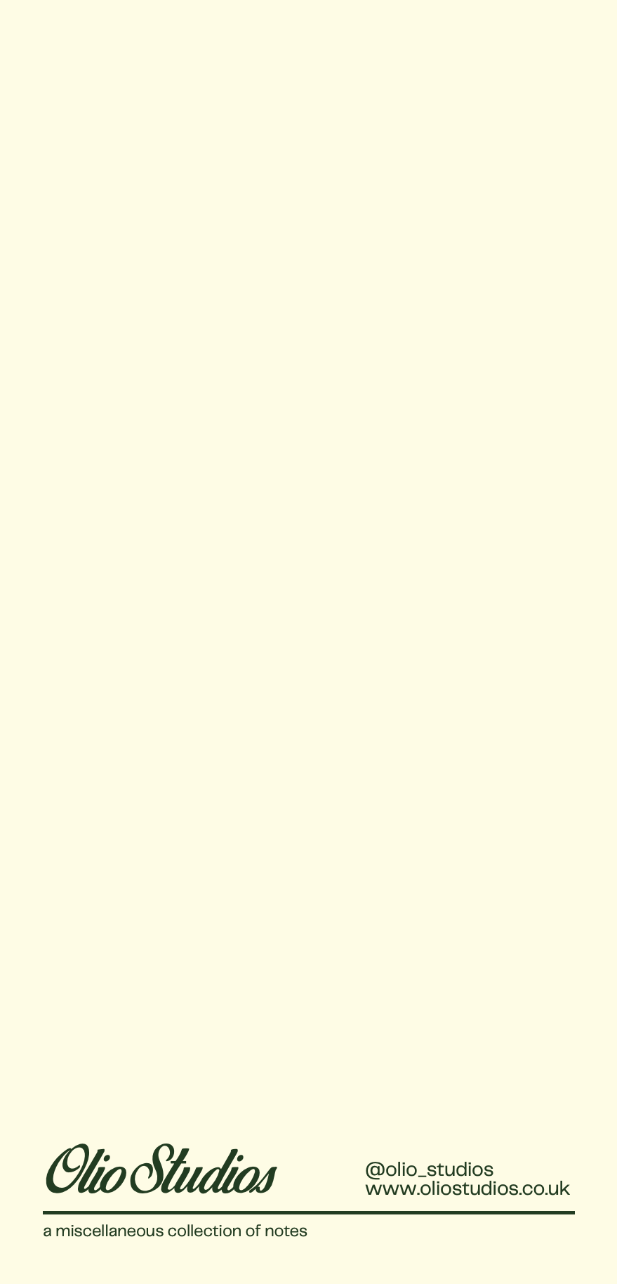 olio studios notepad