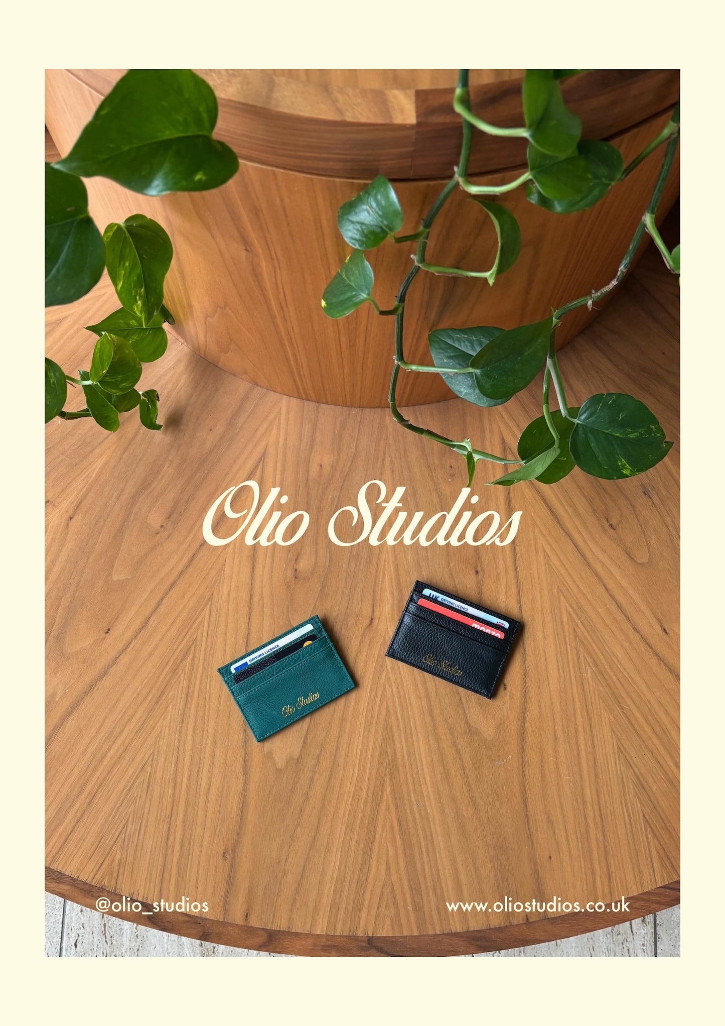 olio studios card holder A4 print