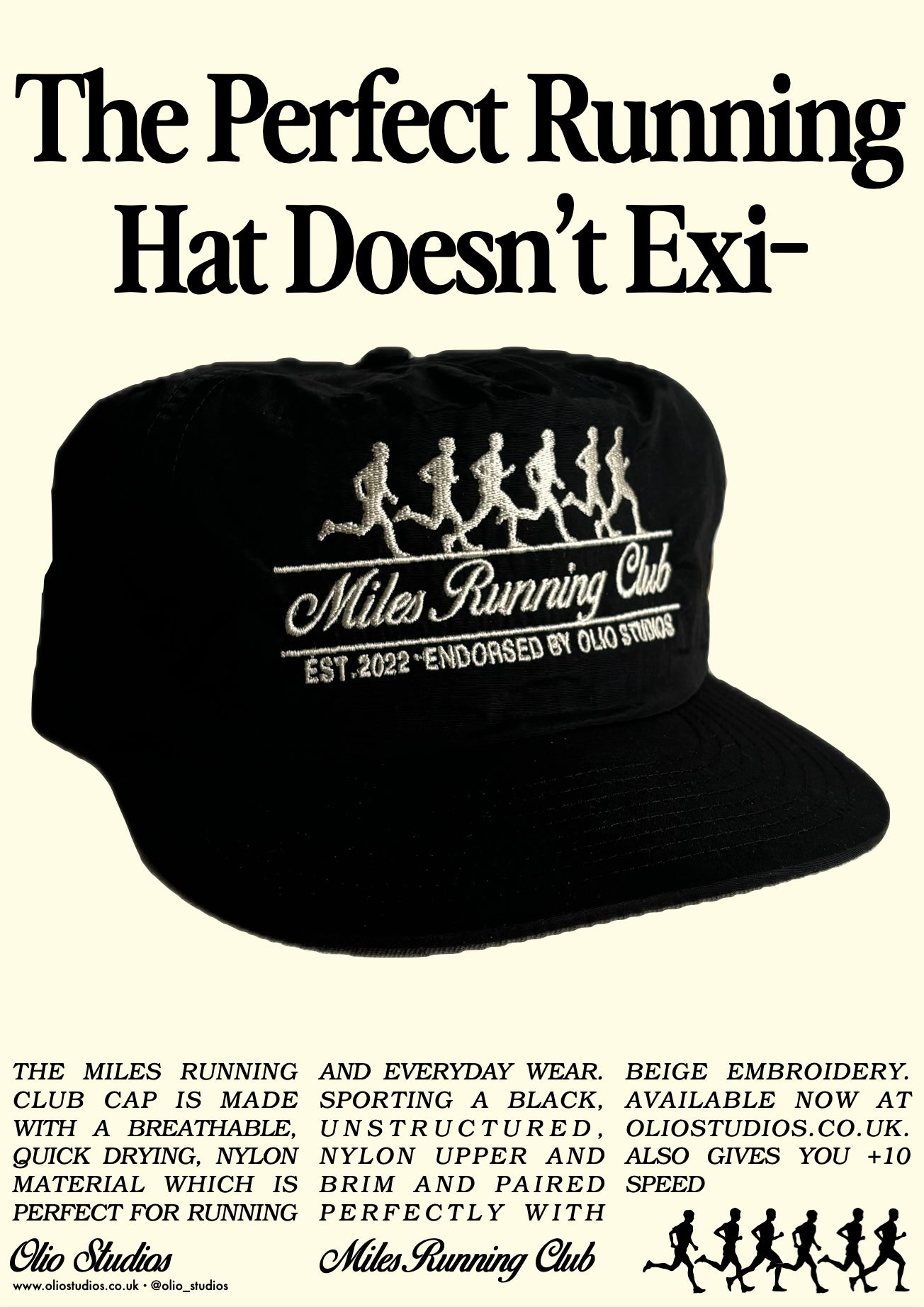 Miles Running Club Running Hat (Sample Off Print)