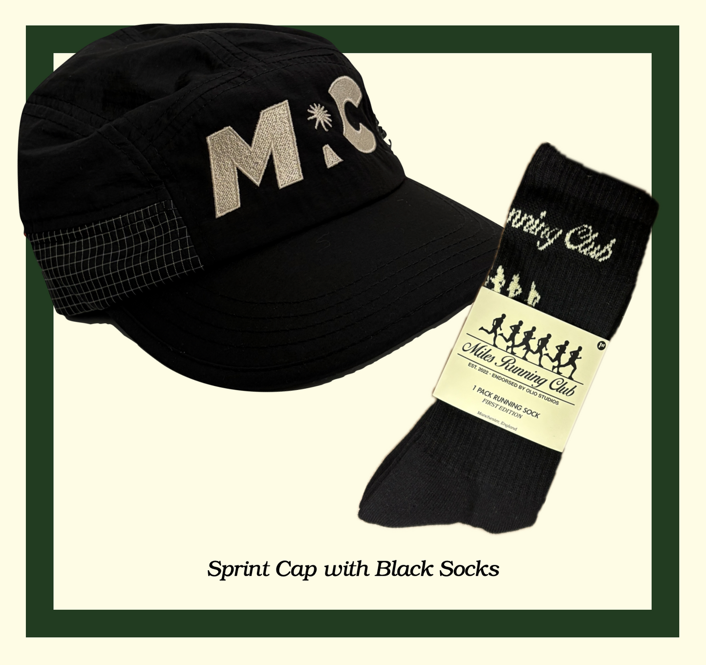 Miles Running Club Sprint Cap and Socks Bundle