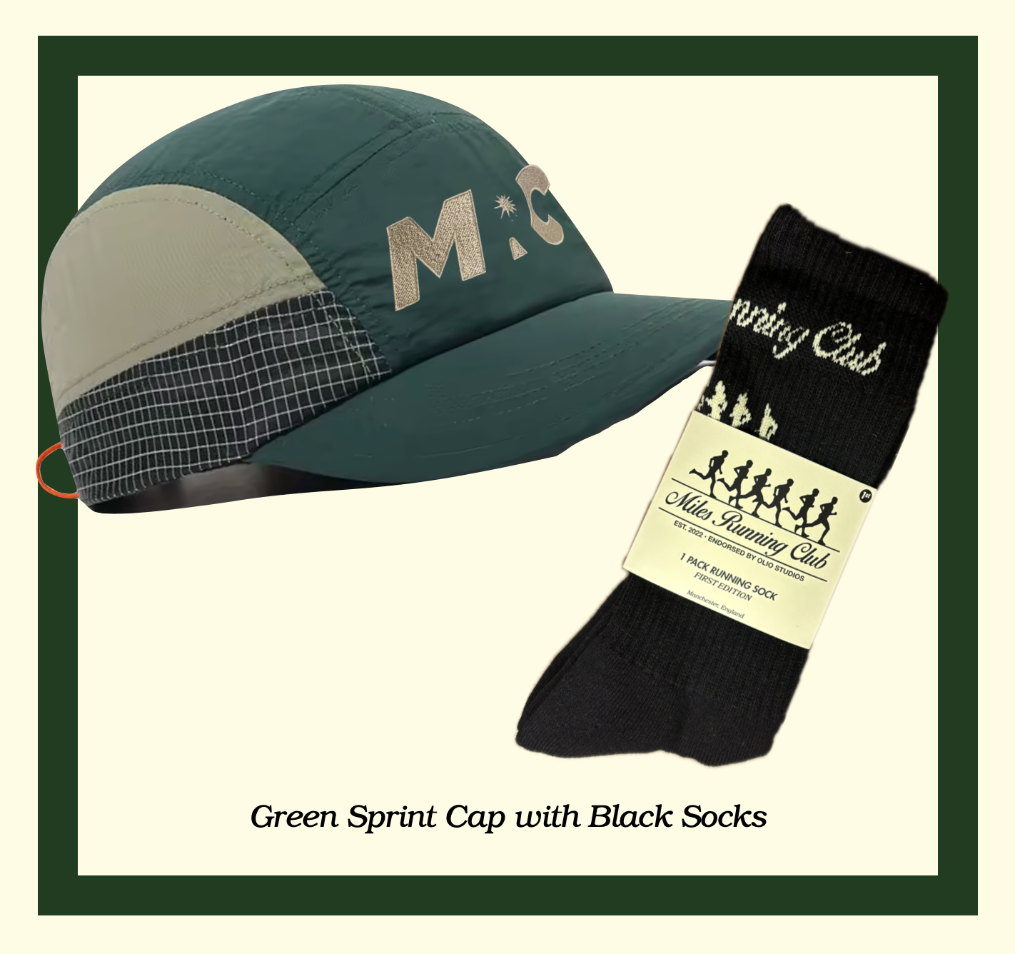 Miles Running Club Sprint Cap and Socks Bundle