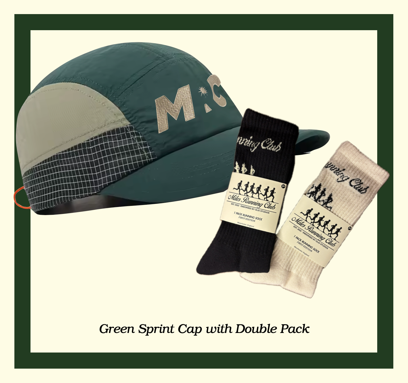 Miles Running Club Sprint Cap and Socks Bundle