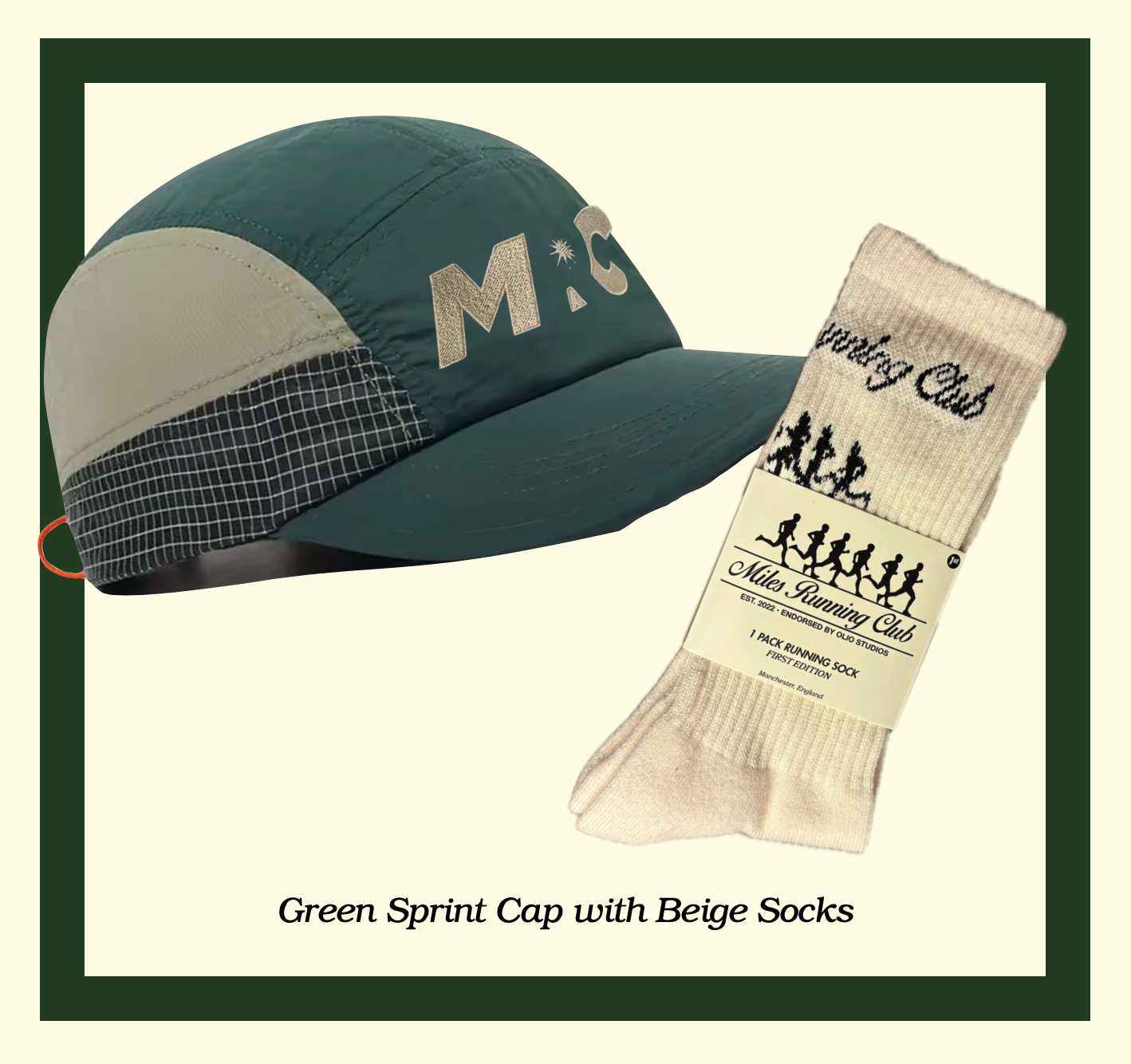 Miles Running Club Sprint Cap and Socks Bundle